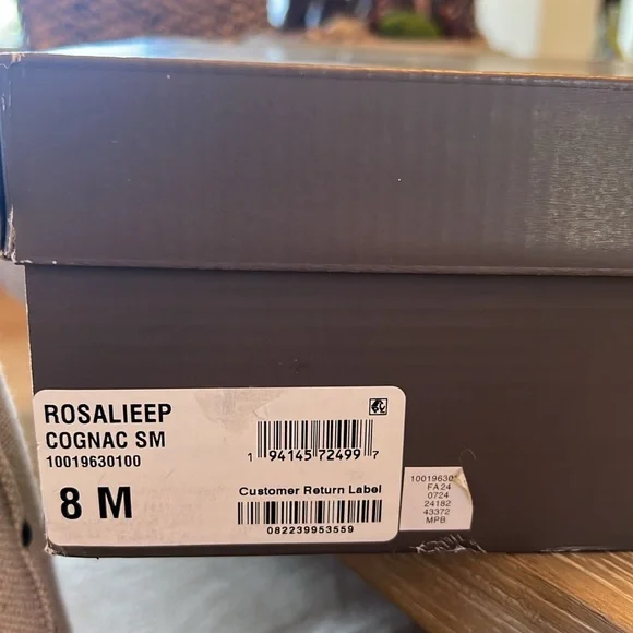 NIB, Style & Co. Rosaliee Belt Booties in Vegan Cognac Leather. - Picture 11 of 11